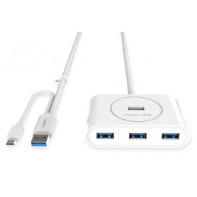 UGREEN - USB 3.0 HUB 4 port with OTG Function - Ports and hubs - UG128-CB